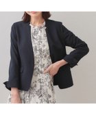 【インデックス/INDEX】の【接触冷感/吸水速乾】ノーカラージャケット/セットアップ対応可《洗える/防シワ/ストレッチ》 大人の最旬トレンドファッション＆コーディネート founy(ファウニー) ファッション Fashion レディースファッション Fashion for Women アウター Coat / Outerwear Collection レディースジャケット・軽アウター Jackets ノーカラージャケット / シンプル上品コーデ Collarless Jackets ウォッシャブル Machine Washable 洗える Machine Washable コンパクト Compact, Small Size 吸水 Absorbent, Quick-Dry シェイプ Shape, Slim Fit シンプル Simple, Minimal ジャケット Jacket, Outerwear ストレッチ Stretch, Stretchy Fabric スマート Smart, Elegant セットアップ Set-Up, Coordinated Outfit フロント Front, Front Design ポケット Pocket, Pocket Detail 夏 Summer エレガント 上品 Elegant thumbnail ネイビー|ID: prp329100004990025 ipo3291000000037377033