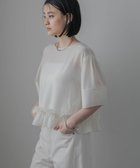 【アパートバイローリーズ/apart by lowrys】の【接触冷感】フリルヘムブラウス 大人の最旬トレンドファッション＆コーディネート founy(ファウニー) ファッション Fashion レディースファッション Fashion for Women トップス・カットソー Cut & Sew Tops シャツ・ブラウス・オフィスカジュアル Elegant Blouses & Button-Ups おすすめ Recommended / Our Picks シフォン Chiffon, Lightweight Fabric シンプル Simple, Minimal スラックス Slacks, Dress Pants デニム Denim, Jeans Material フェミニン Feminine, Girly フリル Frill, Ruffle ボトム Bottoms, Lower Wear ミックス Mix, Mixed Style ワイド Wide, Wide Fit エレガント 上品 Elegant 夏 Summer thumbnail ナチュラル|ID: prp329100004990027 ipo3291000000037377040