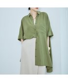 【レプシィム ローリーズファーム/LEPSIM LOWRYS FARM】のサラキレポンチョチュニックSS 大人の最旬トレンドファッション＆コーディネート founy(ファウニー) ファッション Fashion レディースファッション Fashion for Women アウター Coat / Outerwear Collection ポンチョ・ケープコート Ponchos & Capes おすすめ Recommended / Our Picks キャミワンピース Cami Dress, Slip Dress チュニック Tunic, Long Top ベーシック Basic, Essential ボトム Bottoms, Lower Wear リラックス Relax, Relaxed Fit 人気 Popular, Best Seller 半袖 Short Sleeve, Half Sleeve 定番 Standard, Basic Item thumbnail グリーン75|ID: prp329100004990032 ipo3291000000037377088