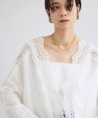 【サロン アダム エ ロペ/SALON adam et rope'】のリトリートレースブラウス 大人の最旬トレンドファッション＆コーディネート founy(ファウニー) ファッション Fashion レディースファッション Fashion for Women トップス・カットソー Cut & Sew Tops シャツ・ブラウス・オフィスカジュアル Elegant Blouses & Button-Ups シンプル Simple, Minimal タンク Tank Top, Sleeveless Top デニム Denim, Jeans Material フロント Front, Front Design ポケット Pocket, Pocket Detail 羽織 Haori, Light Jacket ループ Loop, Loop Knit レース Lace, Lace Fabric ロング Long, Long-Length ワイド Wide, Wide Fit おすすめ Recommended / Our Picks 2026年 2026 2026春夏・S/S Spring/Summer 2026 SS26 thumbnail オフホワイト(15)|ID: prp329100004990035 ipo3291000000037377101