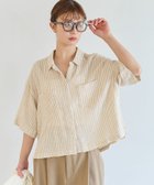 【ベイフロー/BAYFLOW】のリネンクロップド半袖シャツ ジンジャーイエローST66|ID: prp329100004990039 ipo3291000000037377129