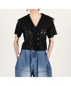 【プランク プロジェクト/PRANK PROJECT】のスカラップレースセーラーシャツ / Scallop Lace Sailor Shirt 大人の最旬トレンドファッション＆コーディネート founy(ファウニー) ファッション Fashion レディースファッション Fashion for Women トップス・カットソー Cut & Sew Tops シャツ・ブラウス・オフィスカジュアル Elegant Blouses & Button-Ups おすすめ Recommended / Our Picks オケージョン Occasion Wear クラシック Classic, Timeless Style スカラップ Scallop, Scalloped Edge バランス Balance, Style Balance レース Lace, Lace Fabric thumbnail BLK|ID: prp329100004990042 ipo3291000000037377145