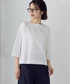 【コムサイズム/COMME CA ISM】の【接触冷感】7分袖 カットソー 大人の最旬トレンドファッション＆コーディネート founy(ファウニー) ファッション Fashion レディースファッション Fashion for Women トップス・カットソー Cut & Sew Tops カットソー・ベーシックTシャツ Cut-and-Sewn Tops / Stretch Tees & Basics 春 Spring カットソー Cut and Sewn Top シンプル Simple, Minimal S/S・春夏 SS, Spring/Summer, Warm Season 夏 Summer エレガント 上品 Elegant thumbnail ホワイト|ID: prp329100004990044 ipo3291000000037377154