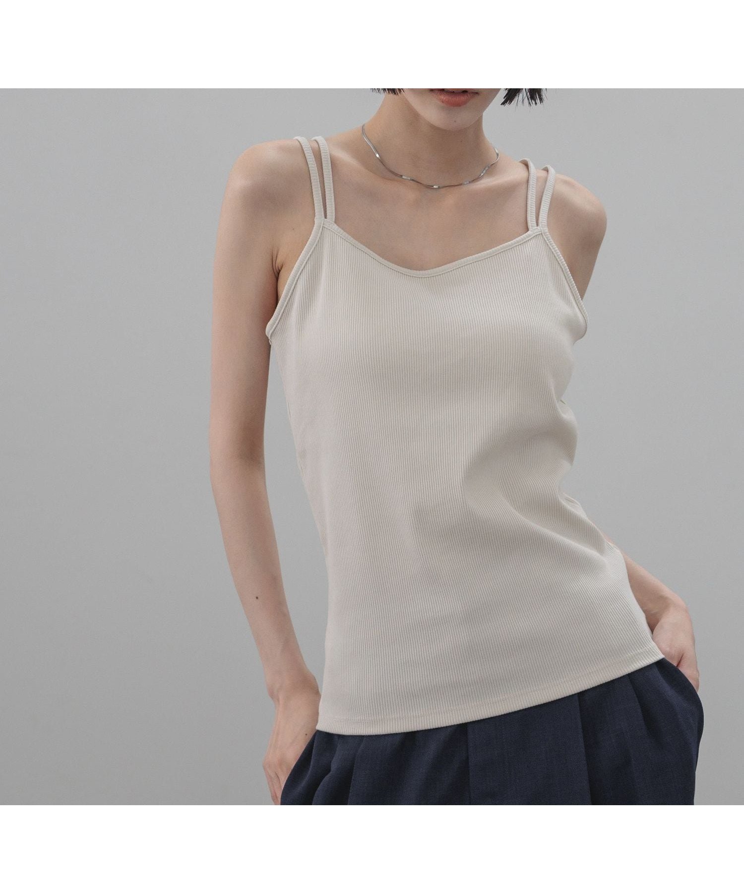 【ローリーズファーム/LOWRYS FARM】のスタイルUPクロスカップキャミ インテリア・キッズ・メンズ・レディースファッション・服の通販 founy(ファウニー) 　ファッション　Fashion　レディースファッション　Fashion for Women　トップス・カットソー　Cut & Sew Tops　キャミソール&ノースリーブ　Camisoles & Sleeveless Tops　キャミソール　Camisole, Spaghetti Strap Top　クロップド　Cropped, Short Length　テレコ　Ribbed, Rib Stitch　バランス　Balance, Style Balance　アイボリー08|ID: prp329100004990055 ipo3291000000037377204