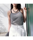 【ローリーズファーム/LOWRYS FARM】のスタイルUPクロスカップキャミ 大人の最旬トレンドファッション＆コーディネート founy(ファウニー) ファッション Fashion レディースファッション Fashion for Women トップス・カットソー Cut & Sew Tops キャミソール&ノースリーブ Camisoles & Sleeveless Tops キャミソール Camisole, Spaghetti Strap Top クロップド Cropped, Short Length テレコ Ribbed, Rib Stitch バランス Balance, Style Balance thumbnail ボーダー10|ID: prp329100004990055 ipo3291000000037377205