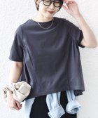 【シップス/SHIPS】の【WEB限定】 接触冷感 オーガニック コットン バック ギャザー トップス 大人の最旬トレンドファッション＆コーディネート founy(ファウニー) ファッション Fashion レディースファッション Fashion for Women トップス・カットソー Cut & Sew Tops オーガニック Organic Cotton カットソー Cut and Sewn Top ギャザー Gathered, Ruffled シンプル Simple, Minimal デニム Denim, Jeans Material ポケット Pocket, Pocket Detail おすすめ Recommended / Our Picks 夏 Summer ビジネス 仕事 通勤 Business / Work / Commuting 2026年 2026 2026春夏・S/S Spring/Summer 2026 SS26 thumbnail ダークグレー|ID: prp329100004990060 ipo3291000000037377233