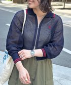 【シーピーシーエム/CPCM】の【U.S. POLO ASSN.】襟付きメッシュカーディガン 大人の最旬トレンドファッション＆コーディネート founy(ファウニー) ファッション Fashion レディースファッション Fashion for Women トップス・カットソー Cut & Sew Tops カーディガン・羽織り Layered Style Cardigans イタリア Italy 春 Spring 秋 Autumn 腕時計 Wristwatch カーディガン Cardigan, Knitwear キャミソール Camisole, Spaghetti Strap Top コレクション Collection, Seasonal Line タンク Tank Top, Sleeveless Top デニム Denim, Jeans Material トレンド Trend, Trending Now メッシュ Mesh, Net Fabric メンズ Men's, Menswear おすすめ Recommended / Our Picks エレガント 上品 Elegant thumbnail ネイビー|ID: prp329100004990061 ipo3291000000037377242