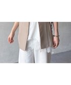 【ドゥドゥ/DouDou】の【WEB限定】メッシュジレ 大人の最旬トレンドファッション＆コーディネート founy(ファウニー) ファッション Fashion レディースファッション Fashion for Women アウター Coat / Outerwear Collection トップス・カットソー Cut & Sew Tops ベスト&ジレ / 重ね着スタイル Vests & Gilets スマート Smart, Elegant 雑誌 Magazine, Fashion Magazine メッシュ Mesh, Net Fabric ロング Long, Long-Length S/S・春夏 SS, Spring/Summer, Warm Season 再入荷 Restock / Back in Stock 夏 Summer エレガント 上品 Elegant 2026年 2026 2026春夏・S/S Spring/Summer 2026 SS26 thumbnail ベージュ|ID: prp329100004990069 ipo3291000000037377288
