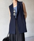 【ドゥドゥ/DouDou】の【WEB限定】メッシュジレ 大人の最旬トレンドファッション＆コーディネート founy(ファウニー) ファッション Fashion レディースファッション Fashion for Women アウター Coat / Outerwear Collection トップス・カットソー Cut & Sew Tops ベスト&ジレ / 重ね着スタイル Vests & Gilets スマート Smart, Elegant 雑誌 Magazine, Fashion Magazine メッシュ Mesh, Net Fabric ロング Long, Long-Length S/S・春夏 SS, Spring/Summer, Warm Season 再入荷 Restock / Back in Stock 夏 Summer エレガント 上品 Elegant 2026年 2026 2026春夏・S/S Spring/Summer 2026 SS26 thumbnail ネイビー|ID: prp329100004990069 ipo3291000000037377289
