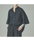 【カレンソロジー/Curensology】のリネンミックスドロストシャツ 大人の最旬トレンドファッション＆コーディネート founy(ファウニー) ファッション Fashion レディースファッション Fashion for Women トップス・カットソー Cut & Sew Tops シャツ・ブラウス・オフィスカジュアル Elegant Blouses & Button-Ups エレガント 上品 Elegant ストレッチ Stretch, Stretchy Fabric セットアップ Set-Up, Coordinated Outfit 人気 Popular, Best Seller フィット Fit, Slim Fit リネン Linen, Linen Fabric おすすめ Recommended / Our Picks thumbnail ブラック|ID: prp329100004990075 ipo3291000000037377338