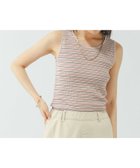 【グローバルワーク/GLOBAL WORK】のサラサラDRYクルータンク/636756 大人の最旬トレンドファッション＆コーディネート founy(ファウニー) ファッション Fashion レディースファッション Fashion for Women おすすめ Recommended / Our Picks インナー Innerwear カーディガン Cardigan, Knitwear ストレッチ Stretch, Stretchy Fabric タンク Tank Top, Sleeveless Top テレコ Ribbed, Rib Stitch デニム Denim, Jeans Material トレンド Trend, Trending Now ボーダー Border, Stripe 吸水 Absorbent, Quick-Dry 夏 Summer 無地 Plain, Solid Color thumbnail ベージュマルチボーダー52|ID: prp329100004990076 ipo3291000000037377341