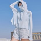 【ミニミニストア/miniministore】の日焼け止めパーカー 薄手 ラッシュガード 大人の最旬トレンドファッション＆コーディネート founy(ファウニー) ファッション Fashion レディースファッション Fashion for Women トップス・カットソー Cut & Sew Tops レディースパーカー・カジュアルフーディー Casual Hoodies & Sweatshirts アウトドア Outdoor Clothing 洗える Machine Washable カーディガン Cardigan, Knitwear 吸水 Absorbent, Quick-Dry サマー Summer, Summer Style スポーツ Sports, Activewear 長袖 Long Sleeve, Full Sleeve パーカー Hoodie, Parka 羽織 Haori, Light Jacket ラベンダー Lavender ランニング Running, Running Wear, Activewear, Jogging 夏 Summer thumbnail ライトブルー|ID: prp329100004990077 ipo3291000000037377348
