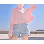 【ミニミニストア/miniministore】の日焼け止めパーカー 薄手 ラッシュガード 大人の最旬トレンドファッション＆コーディネート founy(ファウニー) ファッション Fashion レディースファッション Fashion for Women トップス・カットソー Cut & Sew Tops レディースパーカー・カジュアルフーディー Casual Hoodies & Sweatshirts アウトドア Outdoor Clothing 洗える Machine Washable カーディガン Cardigan, Knitwear 吸水 Absorbent, Quick-Dry サマー Summer, Summer Style スポーツ Sports, Activewear 長袖 Long Sleeve, Full Sleeve パーカー Hoodie, Parka 羽織 Haori, Light Jacket ラベンダー Lavender ランニング Running, Running Wear, Activewear, Jogging 夏 Summer thumbnail ピンク|ID: prp329100004990077 ipo3291000000037377351