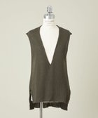 【ユナイテッドアローズ/UNITED ARROWS】のconte シルク ディープVネック ベスト 大人の最旬トレンドファッション＆コーディネート founy(ファウニー) ファッション Fashion レディースファッション Fashion for Women アウター Coat / Outerwear Collection トップス・カットソー Cut & Sew Tops ベスト&ジレ / 重ね着スタイル Vests & Gilets Vネックトップス V-Neck Tops / V-Cut Neckline Shirts シルク Silk, 100% Silk スタイリッシュ Stylish, Fashionable ネップ Nepp, Slub Yarn ベスト Vest, Waistcoat アウトレット Outlet / Clearance thumbnail OLIVE|ID: prp329100004990079 ipo3291000000037377360