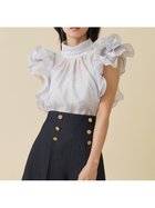 【スナイデル/SNIDEL】のオーガンジーフリルブラウス 大人の最旬トレンドファッション＆コーディネート founy(ファウニー) ファッション Fashion レディースファッション Fashion for Women トップス・カットソー Cut & Sew Tops シャツ・ブラウス・オフィスカジュアル Elegant Blouses & Button-Ups イエロー Yellow インナー Innerwear ウェーブ Wavy Pattern オーガンジー Organza Fabric シフォン Chiffon, Lightweight Fabric スマート Smart, Elegant ハイネック High Neck, Mock Neck バランス Balance, Style Balance フリル Frill, Ruffle おすすめ Recommended / Our Picks エレガント 上品 Elegant thumbnail LGRY[005]|ID: prp329100004990082 ipo3291000000037377373
