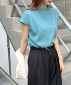 【フューティアランド/futier land】のフレンチスリーブサマーニットトップス/Tシャツ ライトブルー|ID: prp329100004990084 ipo3291000000037377385