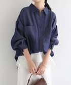 【アンドミー/andme】のテンセル デニム シャツ 大人の最旬トレンドファッション＆コーディネート founy(ファウニー) ファッション Fashion レディースファッション Fashion for Women トップス・カットソー Cut & Sew Tops シャツ・ブラウス・オフィスカジュアル Elegant Blouses & Button-Ups セットアップ Set-Up, Coordinated Outfit デニム Denim, Jeans Material 長袖 Long Sleeve, Full Sleeve ブラウジング Blouson Silhouette, Cinched Waist ポケット Pocket, Pocket Detail thumbnail インディゴ|ID: prp329100004990086 ipo3291000000037377395