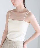【セレクトモカ/SELECT MOCA】のダブルストラップカップ付きキャミソール 大人の最旬トレンドファッション＆コーディネート founy(ファウニー) ファッション Fashion レディースファッション Fashion for Women トップス・カットソー Cut & Sew Tops キャミソール&ノースリーブ Camisoles & Sleeveless Tops おすすめ Recommended / Our Picks アンダー Underwear Essentials キャミ Camisole, Cami Top キャミソール Camisole, Spaghetti Strap Top トレンド Trend, Trending Now ベーシック Basic, Essential ラップ Wrap, Wrap Design 今季 This Season, Current Season thumbnail アイボリー-01|ID: prp329100004990087 ipo3291000000037377398