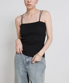 【セレクトモカ/SELECT MOCA】のダブルストラップカップ付きキャミソール 大人の最旬トレンドファッション＆コーディネート founy(ファウニー) ファッション Fashion レディースファッション Fashion for Women トップス・カットソー Cut & Sew Tops キャミソール&ノースリーブ Camisoles & Sleeveless Tops おすすめ Recommended / Our Picks アンダー Underwear Essentials キャミ Camisole, Cami Top キャミソール Camisole, Spaghetti Strap Top トレンド Trend, Trending Now ベーシック Basic, Essential ラップ Wrap, Wrap Design 今季 This Season, Current Season thumbnail ブラック-04|ID: prp329100004990087 ipo3291000000037377401
