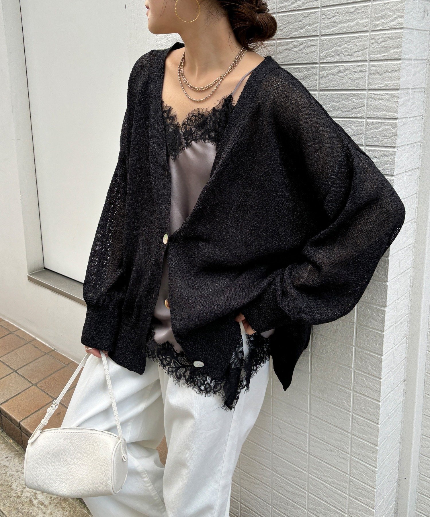 【ドゥドゥ/DouDou】のショート丈アシメレースキャミ インテリア・キッズ・メンズ・レディースファッション・服の通販 founy(ファウニー) 　ファッション　Fashion　レディースファッション　Fashion for Women　トップス・カットソー　Cut & Sew Tops　キャミソール&ノースリーブ　Camisoles & Sleeveless Tops　アシンメトリー　Asymmetrical Style　インナー　Innerwear　ショート　Short, Short Length　ジャケット　Jacket, Outerwear　スウェット / スエット　Sweatshirt, Sweatwear　スマート　Smart, Elegant　雑誌　Magazine, Fashion Magazine　チェック　Check, Plaid, Tartan　レース　Lace, Lace Fabric　ロング　Long, Long-Length　S/S・春夏　SS, Spring/Summer, Warm Season　再入荷　Restock / Back in Stock　夏　Summer　2026年　2026　2026春夏・S/S　Spring/Summer 2026 SS26　グレー|ID: prp329100004990094 ipo3291000000037377434