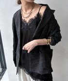 【ドゥドゥ/DouDou】のショート丈アシメレースキャミ 大人の最旬トレンドファッション＆コーディネート founy(ファウニー) ファッション Fashion レディースファッション Fashion for Women トップス・カットソー Cut & Sew Tops キャミソール&ノースリーブ Camisoles & Sleeveless Tops アシンメトリー Asymmetrical Style インナー Innerwear ショート Short, Short Length ジャケット Jacket, Outerwear スウェット / スエット Sweatshirt, Sweatwear スマート Smart, Elegant 雑誌 Magazine, Fashion Magazine チェック Check, Plaid, Tartan レース Lace, Lace Fabric ロング Long, Long-Length S/S・春夏 SS, Spring/Summer, Warm Season 再入荷 Restock / Back in Stock 夏 Summer 2026年 2026 2026春夏・S/S Spring/Summer 2026 SS26 thumbnail ブラック|ID: prp329100004990094 ipo3291000000037377435