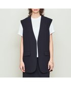 【ユナイテッドアローズ/UNITED ARROWS】のD.O UNITED ARROWS BY DAISUKE OBANA for WOMEN H/T C/LESS VEST/ベスト 大人の最旬トレンドファッション＆コーディネート founy(ファウニー) ファッション Fashion レディースファッション Fashion for Women アウター Coat / Outerwear Collection トップス・カットソー Cut & Sew Tops ベスト&ジレ / 重ね着スタイル Vests & Gilets インナー Innerwear エレガント 上品 Elegant カットソー Cut and Sewn Top コレクション Collection, Seasonal Line ジャケット Jacket, Outerwear スリーブ Sleeve, Long Sleeve / Short Sleeve セットアップ Set-Up, Coordinated Outfit バランス Balance, Style Balance フラット Flat, Flat Shoes フラップ Flap, Flap Pocket フレンチ French, French Style ベスト Vest, Waistcoat ポケット Pocket, Pocket Detail ロング Long, Long-Length アウトレット Outlet / Clearance おすすめ Recommended / Our Picks thumbnail NAVY|ID: prp329100004990099 ipo3291000000037377479