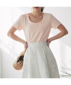 【ラブティックボンボン/La boutique BonBon】の【今すぐお届け!・デコルテ美人見え】UネックコンパクトTシャツ 大人の最旬トレンドファッション＆コーディネート founy(ファウニー) ファッション Fashion レディースファッション Fashion for Women トップス・カットソー Cut & Sew Tops シャツ・ブラウス・オフィスカジュアル Elegant Blouses & Button-Ups ロングTシャツ・Tシャツ Longline T-Shirts & Tees インナー Innerwear カーディガン Cardigan, Knitwear キャミワンピース Cami Dress, Slip Dress コンパクト Compact, Small Size シェイプ Shape, Slim Fit シンプル Simple, Minimal ジャケット Jacket, Outerwear ストレッチ Stretch, Stretchy Fabric スラックス Slacks, Dress Pants デコルテ Décolleté, Neckline デニム Denim, Jeans Material おすすめ Recommended / Our Picks thumbnail ピンク|ID: prp329100004990101 ipo3291000000037377490