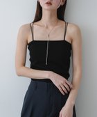 【センスオブプレイス/SENSE OF PLACE by URBAN RESEARCH】のダブルストラップカップツキキャミソール 大人の最旬トレンドファッション&コーディネート founy(ファウニー) ファッション Fashion レディースファッション Fashion for Women トップス・カットソー Cut & Sew Tops キャミソール&ノースリーブ Camisoles & Sleeveless Tops インナー Innerwear カーディガン Cardigan, Knitwear キャミソール Camisole, Spaghetti Strap Top シンプル Simple, Minimal スクエア Square, Square Shape スマート Smart, Elegant デコルテ Décolleté, Neckline S/S・春夏 SS, Spring/Summer, Warm Season 夏 Summer 2026年 2026 2026春夏・S/S Spring/Summer 2026 SS26 thumbnail ブラック|ID: prp329100004990106 ipo3291000000037377521