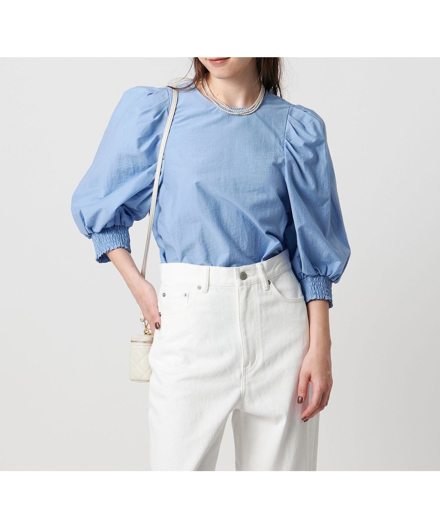 【ユナイテッドアローズ/UNITED ARROWS】のMANTECO パフスリーブ ブラウス ウォッシャブル 大人の最旬トレンドファッション＆コーディネート founy(ファウニー) 　ファッション　Fashion　レディースファッション　Fashion for Women　トップス・カットソー　Cut & Sew Tops　シャツ・ブラウス・オフィスカジュアル　Elegant Blouses & Button-Ups　イタリア　Italy　ウォッシャブル　Machine Washable　エレガント 上品　Elegant　カフス　Cuff Design　シャーリング　Shirring, Ruched　スリーブ　Sleeve, Long Sleeve / Short Sleeve　セットアップ　Set-Up, Coordinated Outfit　タイトスカート　Pencil Skirt, Tight Skirt　フェミニン　Feminine, Girly　ワイド　Wide, Wide Fit　アウトレット　Outlet / Clearance　おすすめ　Recommended / Our Picks　 other-1|ID: prp329100004990109 ipo3291000000037377533
