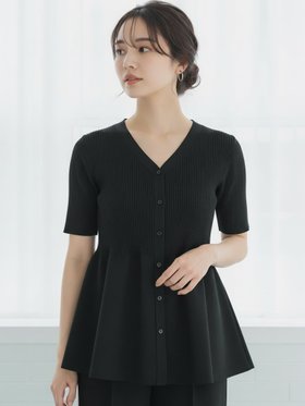 【コカ/COCA】のぺプラムニットカーディガン 大人の最旬トレンドファッション＆コーディネート founy(ファウニー) ファッション Fashion レディースファッション Fashion for Women トップス・カットソー Cut & Sew Tops ニット Knit Tops & Sweaters カーディガン・羽織り Layered Style Cardigans 春 Spring 秋 Autumn カーディガン Cardigan, Knitwear 切替 Switching, Contrast Panel シンプル Simple, Minimal タイトスカート Pencil Skirt, Tight Skirt デニム Denim, Jeans Material 長袖 Long Sleeve, Full Sleeve フィット Fit, Slim Fit フェミニン Feminine, Girly フレア Flare, Flared ペプラム Peplum, Flared Hem ポケット Pocket, Pocket Detail 羽織 Haori, Light Jacket リブニット Rib Knit, Ribbed Knit ロング Long, Long-Length 夏 Summer エレガント 上品 Elegant ビジネス 仕事 通勤 Business / Work / Commuting 2026年 2026 2026春夏・S/S Spring/Summer 2026 SS26 |ID:prp329100004990111