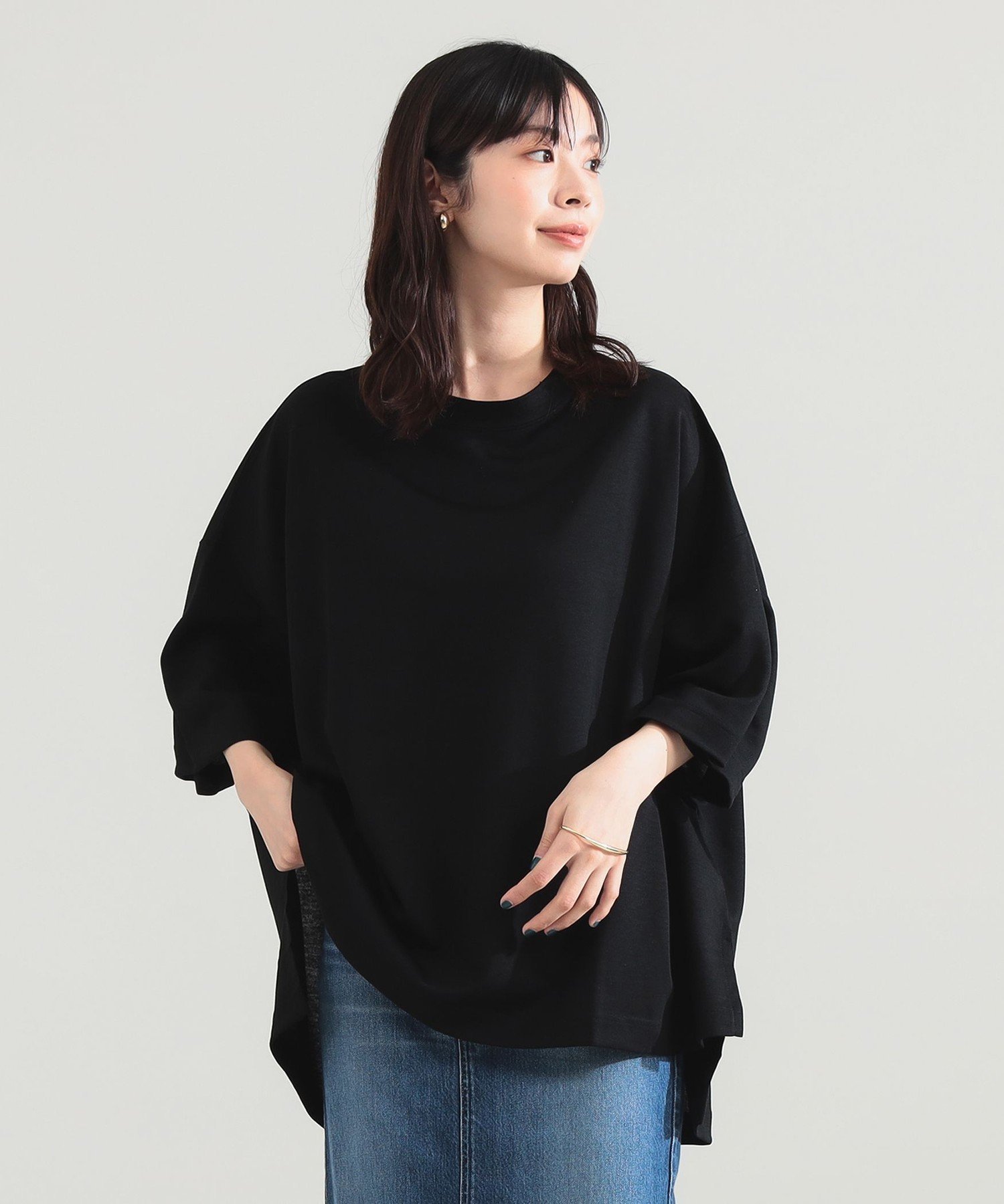 【デミルクス ビームス/Demi-Luxe BEAMS】のCOG THE BIGSMOKE / DELTA Tシャツ インテリア・キッズ・メンズ・レディースファッション・服の通販 founy(ファウニー) 　ファッション　Fashion　レディースファッション　Fashion for Women　トップス・カットソー　Cut & Sew Tops　シャツ・ブラウス・オフィスカジュアル　Elegant Blouses & Button-Ups　ロングTシャツ・Tシャツ　Longline T-Shirts & Tees　コレクション　Collection, Seasonal Line　スタイリッシュ　Stylish, Fashionable　スマート　Smart, Elegant　スリット　Slit, Slit Detail　タイトスカート　Pencil Skirt, Tight Skirt　ワイド　Wide, Wide Fit　A/W・秋冬　Autumn/Winter　エレガント 上品　Elegant　BLACK|ID: prp329100004990121 ipo3291000000037377600