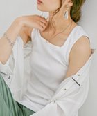 【ビーフラット/bflat】のスクエアネックコットンリブタンクトップ 大人の最旬トレンドファッション＆コーディネート founy(ファウニー) ファッション Fashion レディースファッション Fashion for Women ジャケット Jacket, Outerwear ストレッチ Stretch, Stretchy Fabric デコルテ Décolleté, Neckline フィット Fit, Slim Fit プチプライス・低価格 Affordable / Budget Price thumbnail ホワイト|ID: prp329100004990130 ipo3291000000037377635