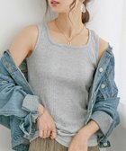 【ビーフラット/bflat】のスクエアネックコットンリブタンクトップ 大人の最旬トレンドファッション＆コーディネート founy(ファウニー) ファッション Fashion レディースファッション Fashion for Women ジャケット Jacket, Outerwear ストレッチ Stretch, Stretchy Fabric デコルテ Décolleté, Neckline フィット Fit, Slim Fit プチプライス・低価格 Affordable / Budget Price thumbnail 杢グレー|ID: prp329100004990130 ipo3291000000037377639