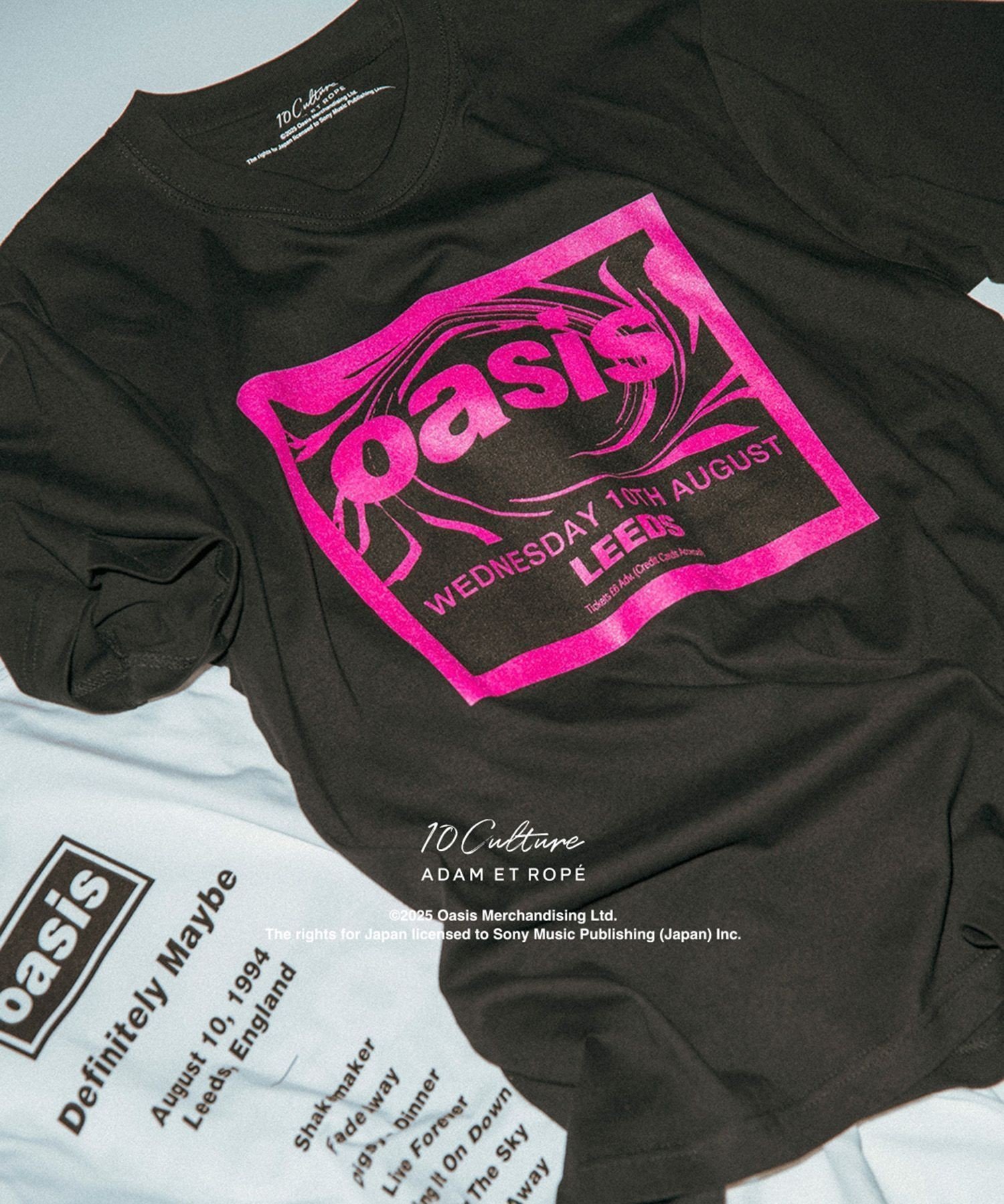 【アダム エ ロペ/ADAM ET ROPE'】の【oasis 10Culture / ADAM ET ROPE 】Tour Poster Design TSH インテリア・キッズ・メンズ・レディースファッション・服の通販 founy(ファウニー) 　ファッション　Fashion　レディースファッション　Fashion for Women　グラフィック　Graphic, Graphic Design　フロント　Front, Front Design　プリント　Print, Printed Pattern　ワーク　Workwear, Utility Style　2025年　2025　2025春夏・S/S　Spring/Summer 2025 SS25　ブラック(01)|ID: prp329100004990144 ipo3291000000037377754