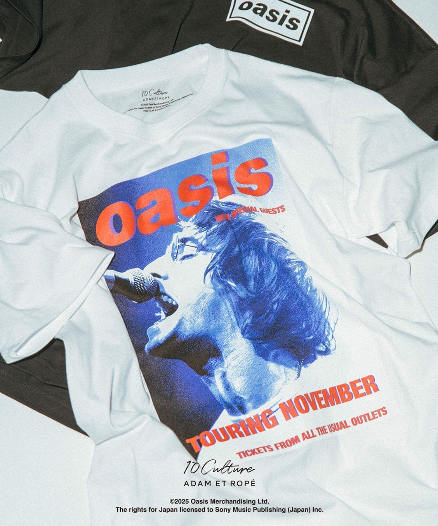 【アダム エ ロペ/ADAM ET ROPE'】の【oasis 10Culture / ADAM ET ROPE 】Tour Poster Design TSH インテリア・キッズ・メンズ・レディースファッション・服の通販 founy(ファウニー) 　ファッション　Fashion　レディースファッション　Fashion for Women　グラフィック　Graphic, Graphic Design　フロント　Front, Front Design　プリント　Print, Printed Pattern　ワーク　Workwear, Utility Style　2025年　2025　2025春夏・S/S　Spring/Summer 2025 SS25　ブラック系(04)|ID: prp329100004990144 ipo3291000000037377757