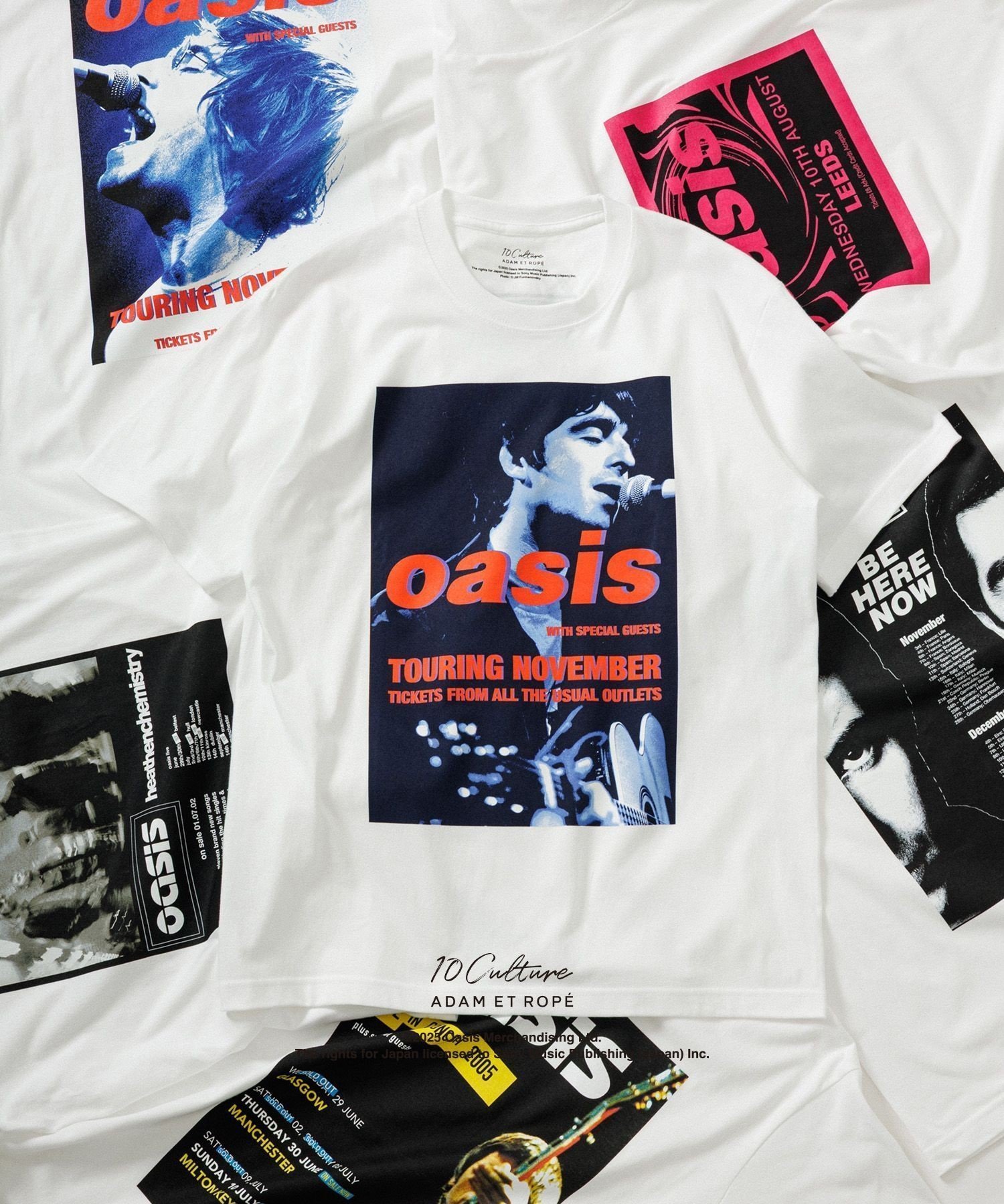 【アダム エ ロペ/ADAM ET ROPE'】の【oasis 10Culture / ADAM ET ROPE 】Tour Poster Design TSH インテリア・キッズ・メンズ・レディースファッション・服の通販 founy(ファウニー) 　ファッション　Fashion　レディースファッション　Fashion for Women　グラフィック　Graphic, Graphic Design　フロント　Front, Front Design　プリント　Print, Printed Pattern　ワーク　Workwear, Utility Style　2025年　2025　2025春夏・S/S　Spring/Summer 2025 SS25　チャコール(06)|ID: prp329100004990144 ipo3291000000037377759