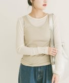 【アイテムズアーバンリサーチ/ITEMS URBAN RESEARCH】のシアーリブロングTシャツ 大人の最旬トレンドファッション＆コーディネート founy(ファウニー) ファッション Fashion レディースファッション Fashion for Women トップス・カットソー Cut & Sew Tops シャツ・ブラウス・オフィスカジュアル Elegant Blouses & Button-Ups ロングTシャツ・Tシャツ Longline T-Shirts & Tees 2026年 2026 2026春夏・S/S Spring/Summer 2026 SS26 インナー Innerwear キャミソール Camisole, Spaghetti Strap Top シアー Sheer, See-Through フィット Fit, Slim Fit エレガント 上品 Elegant 夏 Summer 定番 Standard, Basic Item S/S・春夏 SS, Spring/Summer, Warm Season thumbnail ホワイト|ID: prp329100004990145 ipo3291000000037377777