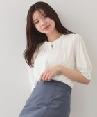 【インデックス/INDEX】のUVケアバンドカラートップス【洗濯機OK/吸水速乾/接触冷感】《S~3L/6col》 大人の最旬トレンドファッション＆コーディネート founy(ファウニー) ファッション Fashion レディースファッション Fashion for Women トップス・カットソー Cut & Sew Tops 吸水 Absorbent, Quick-Dry 軽量 Lightweight, Ultra Light ジャケット Jacket, Outerwear スマート Smart, Elegant トレンド Trend, Trending Now ドレープ Drape, Draping Fabric バランス Balance, Style Balance フロント Front, Front Design ボトム Bottoms, Lower Wear 夏 Summer エレガント 上品 Elegant thumbnail オフホワイト|ID: prp329100004990147 ipo3291000000037377789