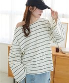 【ディスコート/Discoat】の2WAYワンショルボーダープルオーバー《WEB限定カラーあり》 大人の最旬トレンドファッション＆コーディネート founy(ファウニー) ファッション Fashion レディースファッション Fashion for Women トップス・カットソー Cut & Sew Tops カジュアルプルオーバー・ニットトップス Pullovers & Knit Tops / Casual Pullovers おすすめ Recommended / Our Picks シンプル Simple, Minimal ボーダー Border, Stripe ワイド Wide, Wide Fit ワンショル One Shoulder, Asymmetrical thumbnail オフホワイト|ID: prp329100004990165 ipo3291000000037377887