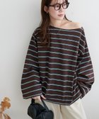 【ディスコート/Discoat】の2WAYワンショルボーダープルオーバー《WEB限定カラーあり》 大人の最旬トレンドファッション＆コーディネート founy(ファウニー) ファッション Fashion レディースファッション Fashion for Women トップス・カットソー Cut & Sew Tops カジュアルプルオーバー・ニットトップス Pullovers & Knit Tops / Casual Pullovers おすすめ Recommended / Our Picks シンプル Simple, Minimal ボーダー Border, Stripe ワイド Wide, Wide Fit ワンショル One Shoulder, Asymmetrical thumbnail ブラウン|ID: prp329100004990165 ipo3291000000037377890
