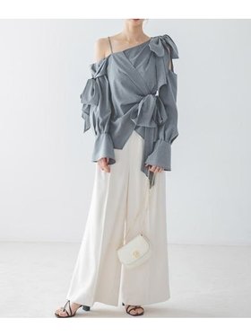 【スナイデル/SNIDEL】 マリンワイドパンツ大人の最旬トレンドファッション＆コーディネート founy(ファウニー) ファッション Fashion レディースファッション Fashion for Women パンツ Pants & Trousers 今季 This Season, Current Season シャーリング Shirring, Ruched スマート Smart, Elegant センター Center, Center Line トレンド Trend, Trending Now フィット Fit, Slim Fit フロント Front, Front Design ポケット Pocket, Pocket Detail ワイド Wide, Wide Fit |ID:prp329100004990179