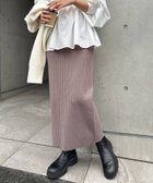 【アンドミー/andme】のリブ ニット ロング タイト スカート 大人の最旬トレンドファッション＆コーディネート founy(ファウニー) ファッション Fashion レディースファッション Fashion for Women スカート Skirts インナー Innerwear ショーツ Shorts, Short Pants ストレッチ Stretch, Stretchy Fabric ボトム Bottoms, Lower Wear ポケット Pocket, Pocket Detail リラックス Relax, Relaxed Fit ロング Long, Long-Length thumbnail グレージュ|ID: prp329100004990197 ipo3291000000037378082