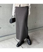 【アンドミー/andme】のリブ ニット ロング タイト スカート 大人の最旬トレンドファッション＆コーディネート founy(ファウニー) ファッション Fashion レディースファッション Fashion for Women スカート Skirts インナー Innerwear ショーツ Shorts, Short Pants ストレッチ Stretch, Stretchy Fabric ボトム Bottoms, Lower Wear ポケット Pocket, Pocket Detail リラックス Relax, Relaxed Fit ロング Long, Long-Length thumbnail 杢チャコールグレー|ID: prp329100004990197 ipo3291000000037378089