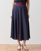 【ティアラ/Tiara】のバイカラースカート 大人の最旬トレンドファッション＆コーディネート founy(ファウニー) ファッション Fashion レディースファッション Fashion for Women スカート Skirts おすすめ Recommended / Our Picks カットソー Cut and Sewn Top シンプル Simple, Minimal ジョーゼット Georgette, Semi-Sheer Fabric センター Center, Center Line パイピング Piping, Trim Design フレア Flare, Flared thumbnail ネイビー|ID: prp329100004990218 ipo3291000000037378178