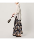 【ビューティ&ユース ユナイテッドアローズ/BEAUTY&YOUTH / UNITED ARROWS】の【WEB限定】フラワープリント タックスカート ウォッシャブル 大人の最旬トレンドファッション＆コーディネート founy(ファウニー) ファッション Fashion レディースファッション Fashion for Women スカート Skirts ウォッシャブル Machine Washable サンダル Sandals, Summer Shoes シンプル Simple, Minimal ジャケット Jacket, Outerwear スニーカー Sneakers, Trainers フラワー Flower, Floral フレア Flare, Flared プリント Print, Printed Pattern ポケット Pocket, Pocket Detail リラックス Relax, Relaxed Fit ロング Long, Long-Length おすすめ Recommended / Our Picks エレガント 上品 Elegant thumbnail NAVY|ID: prp329100004990220 ipo3291000000037378193