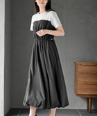 【アールピーエス/rps】のカットレイヤー風ドッキングバルーンワンピース 大人の最旬トレンドファッション＆コーディネート founy(ファウニー) ファッション Fashion レディースファッション Fashion for Women ワンピース Dresses シンプル Simple, Minimal ドッキング Docking, Mixed Material バルーン Balloon, Balloon Silhouette ブラウジング Blouson Silhouette, Cinched Waist ポケット Pocket, Pocket Detail メッシュ Mesh, Net Fabric 再入荷 Restock / Back in Stock thumbnail ブラック|ID: prp329100004990237 ipo3291000000037378271