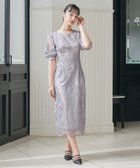 【ビーフラット/bflat】の刺繍レース バックリボン タイトドレス グレージュ|ID: prp329100004990254 ipo3291000000037378344