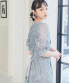 【ビーフラット/bflat】の刺繍レース バックリボン タイトドレス ライトグレー|ID: prp329100004990254 ipo3291000000037378345