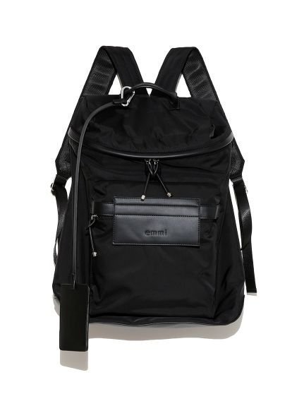 【エミ/emmi】のeco撥水ベーシックバックパック インテリア・キッズ・メンズ・レディースファッション・服の通販 founy(ファウニー) 　ファッション　Fashion　レディースファッション　Fashion for Women　バッグ　Bags　コンパクト　Compact, Small Size　シンプル　Simple, Minimal　スクエア　Square, Square Shape　スポーツ　Sports, Activewear　スマート　Smart, Elegant　タンブラー　Tumbler, Travel Mug　フォルム　Silhouette, Form　ポケット　Pocket, Pocket Detail　マグネット　Magnet, Magnetic Closure　ラップ　Wrap, Wrap Design　ビジネス 仕事 通勤　Business / Work / Commuting　BLK[009]|ID: prp329100004990260 ipo3291000000037378375