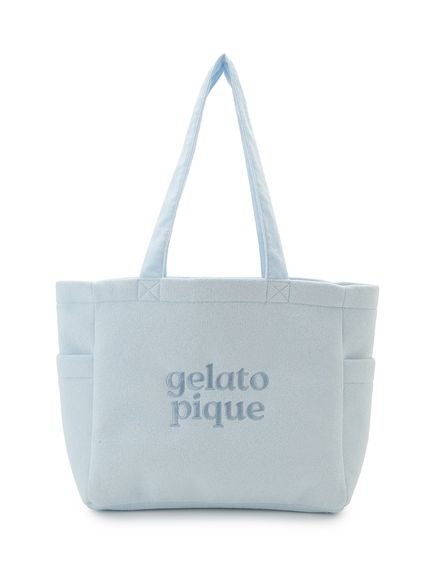 【ジェラート ピケ/gelato pique】のパイルバッグ インテリア・キッズ・メンズ・レディースファッション・服の通販 founy(ファウニー) 　ファッション　Fashion　レディースファッション　Fashion for Women　バッグ　Bags　おすすめ　Recommended / Our Picks　イエロー　Yellow　ストライプ　Stripe, Striped Pattern　スマート　Smart, Elegant　ポケット　Pocket, Pocket Detail　ポーチ　Pouch, Small Case　リゾート　Resort, Vacation Style　夏　Summer　無地　Plain, Solid Color　BLU[086]|ID: prp329100004990263 ipo3291000000037378389